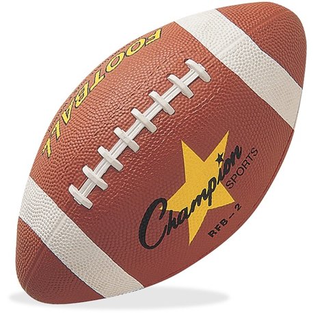 Champion Sports Intermediate Rubber Football - 11" - Intermediate - Rubber - 1  Each