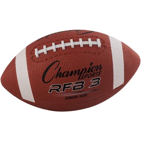 Champion Sports Junior Rubber Football - 10.50" - Junior - Rubber - 1  Each