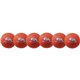 Champion Sports Rhino Skin Low Bounce Dodgeball Set - 6.30" - Low Density Foam - Neon Orange - 6 / Set