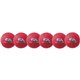 Champion Sports Rhino Skin Low Bounce Dodgeball Set - 6.30" - Low Density Foam - Neon Red - 6 / Set