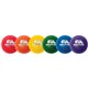 Champion Sports Rhino Skin Low Bounce Dodgeball Set - 6.30" - Low Density Foam - Dodgeball - Red, Orange, Yellow, Green, Blue, P