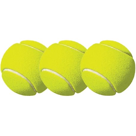 Champion Sports Tennis Ball Pack - 2.50" - Yellow - 3 / Pack