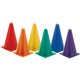 Champion Sports High Visibility Plastic Cone Set - Fluorescent Orange - Plastic