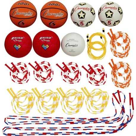 Champion Sports Variety Playground Set - Assorted - 21 / Set