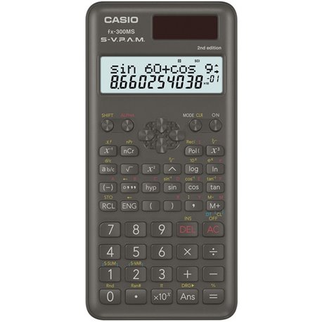 Casio fx-300MS PLUS 2 Teacher Pack - Large Display, Dual Power, Hard Case - 2 Line(s) - 10 Digits - Battery/Solar Powered - 0.4"