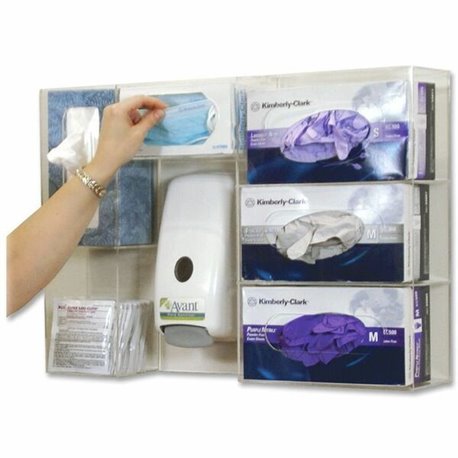 Cottage Deluxe Professional Protection Station - 16.7" Height x 23.8" Width x 4.8" Depth - Clear - Acrylic - 1 Each