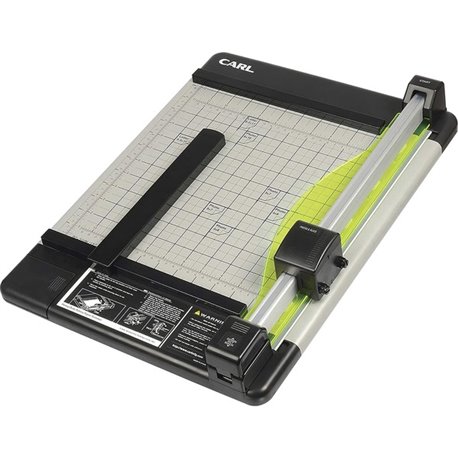 CARL Heavy-Duty Metal Base 12" Paper Trimmer - 1 x Blade(s)Cuts 36Sheet - 12" Cutting Length - Straight, Perforated Cutting - 0.