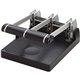 CARL 150-Sheet Heavy Duty 3-hole Punch - 3 Punch Head(s) - 150 Sheet of 20lb Paper - 9/32" Punch Size - Silver, Blue