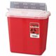 Covidien Sharps Medical Waste Container - 2 gal Capacity - 12.8" Height x 10.5" Width x 7.3" Depth - Red - 1 Each