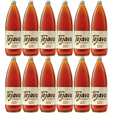 Tejava Original Black Tea Bottle - 12 / Carton