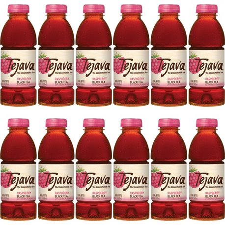 Tejava Raspberry Black Tea Bottle - 12 / Carton