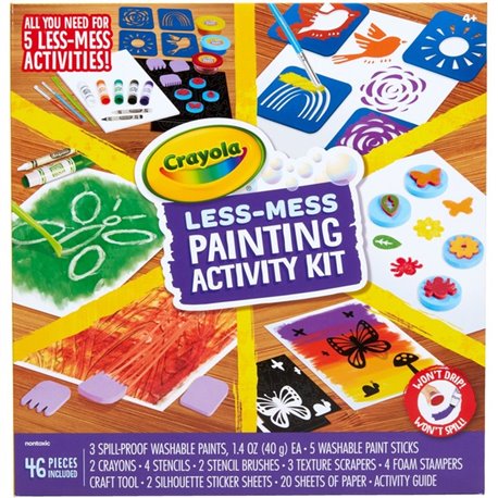 Crayola Less Mess Paint Set - Paint, Art - 1 Kit