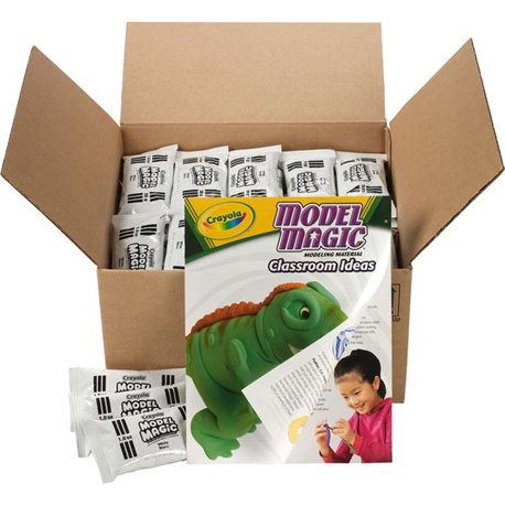 Crayola One-Color Model Magic Classpack - Clay Craft - 75 Piece(s) - 75 / Carton - White