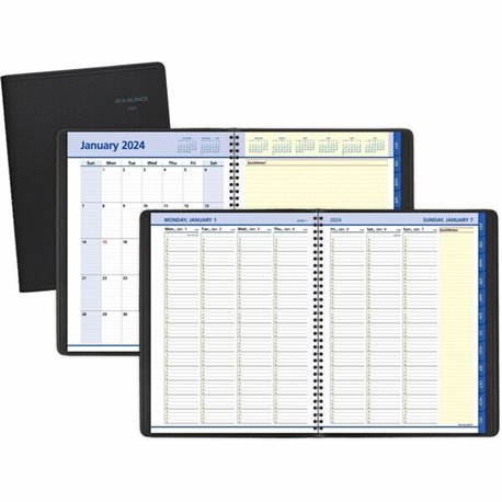 At-A-Glance QuickNotes City of Hope Appointment Book Planner - Large Size - Julian Dates - Weekly, Monthly - 13 Month - January 