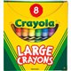 Crayola Large Crayons - Assorted - 8 / Box