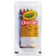 Crayola Set of Four Regular Size Crayons in Pouch - Red, Blue, Yellow, Green - 360 / Carton