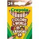 Crayola Color World Crayons - 1.1" Length - Assorted - 24 / Pack