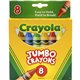 Crayola Jumbo Crayons - Assorted - 8 / Box