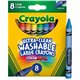 Crayola Kid's 8 Count Large Washable Crayons - Assorted - 8 / Box