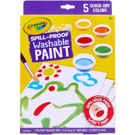 Crayola Spill Proof Washable Paint Set - 1 Kit