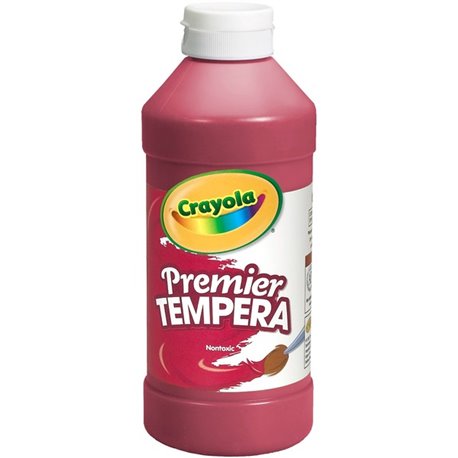 Crayola Premier Tempera Paint - 16 oz - 1 Each - Red