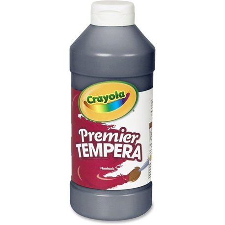 Crayola Premier Tempera Paint - 16 oz - 1 Each - Black