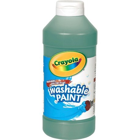 Crayola Washable Paint - 16 oz - 1 Each - Green