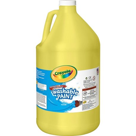 Crayola Washable Paint - 1 gal - 1 Each - Yellow