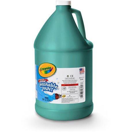 Crayola Washable Paint - 1 gal - 1 Each - Green