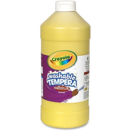 Crayola Washable Tempera Paint - 2 lb - 1 Each - Yellow