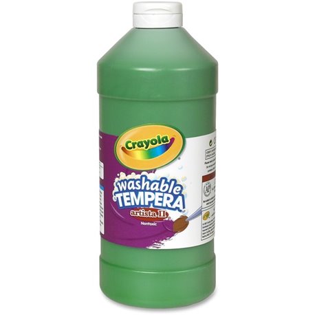 Crayola Washable Tempera Paint - 2 lb - 1 Each - Green