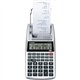 Canon P1DHV3 Compact Printing Calculator - Sign Change, Built-in Memory, Item Count, Clock, Calendar - 12 Digits - 1.6" x 3.9" x