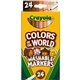 Crayola Ultra-Clean Marker - Wide Marker Point - 24 / Box