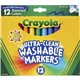 Crayola Classic Washable Markers - Broad Marker Point - Conical Marker Point Style - Assorted, Orange, Yellow, Green, Blue, Viol