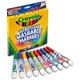 Crayola Bold Colors Washable Markers - Broad Marker Point - Conical Marker Point Style - Plum, Golden Yellow, Primrose, Azure, C