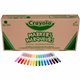 Crayola 16-Color Marker Classpack - Broad Marker Point - Conical Marker Point Style - Assorted Water Based Ink - 256 / Case