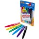 Crayola Project Erasable Poster Markers - Chisel Marker Point Style - Red, Yellow, Green, Blue, Purple, Black - 6 / Pack