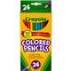 Crayola Presharpened Colored Pencils - 3.3 mm Lead Diameter - Assorted Lead - Wood Barrel - 24 / Set