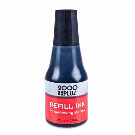 COSCO Self-inking Stamp Pad Refill Ink - 1 Each - Black Ink