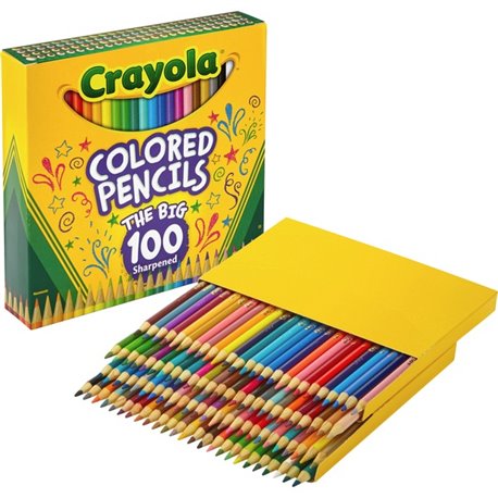 Crayola Colored Pencils - Assorted Lead - 100 / Set