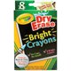 Crayola Odorless Dry Erase Crayons - Bright Assorted - 8 / Box