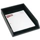 Dacasso Legal Tray - Black Leather - 2.5" Height x 10.6" Width x 15.3" DepthDesktop - Black - Leather - 1 Each