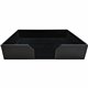 Dacasso Classic Leather Conference Pad Holder - 17" x 14" x - Leather, Felt, Fabric - 1 Each - Black