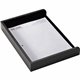 Dacasso Letter Tray - 2" x 10.5" - Leather - Black