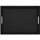 Dacasso Leatherette Serving Tray - Serving, Storing - Black - Leatherette Body - 1 Each