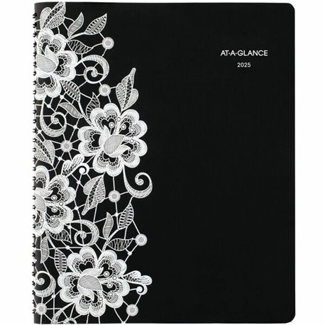 At-A-Glance Lacey Weekly Monthly Appointment Book Planner, Large, 8 1/2" x 11" - Large Size - Professional - Julian Dates - Week