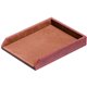 Dacasso Front Load Letter/Legal Tray - 2" x 10.5" - Leather - Mocha