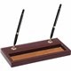 Dacasso Double Pen Stand - 5.38" x 11.12" x 1" - Leather