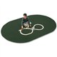 Carpets for Kids Mt. St. Helens Carpet Rug - Kids - 72" Length x 108" Width - Oval - Emerald