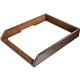 Dacasso Single Front Load Tray - 2" x 10.5" - Leather - Chocolate